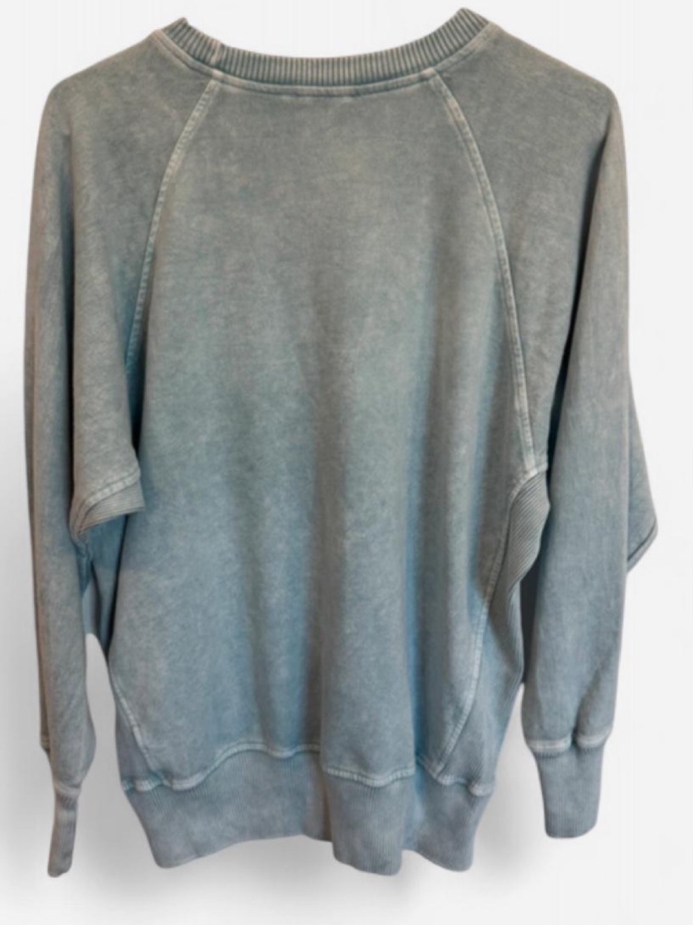 Zenana Outfitters Mineral Washed  Crewneck Pullover - Picture 2 of 2